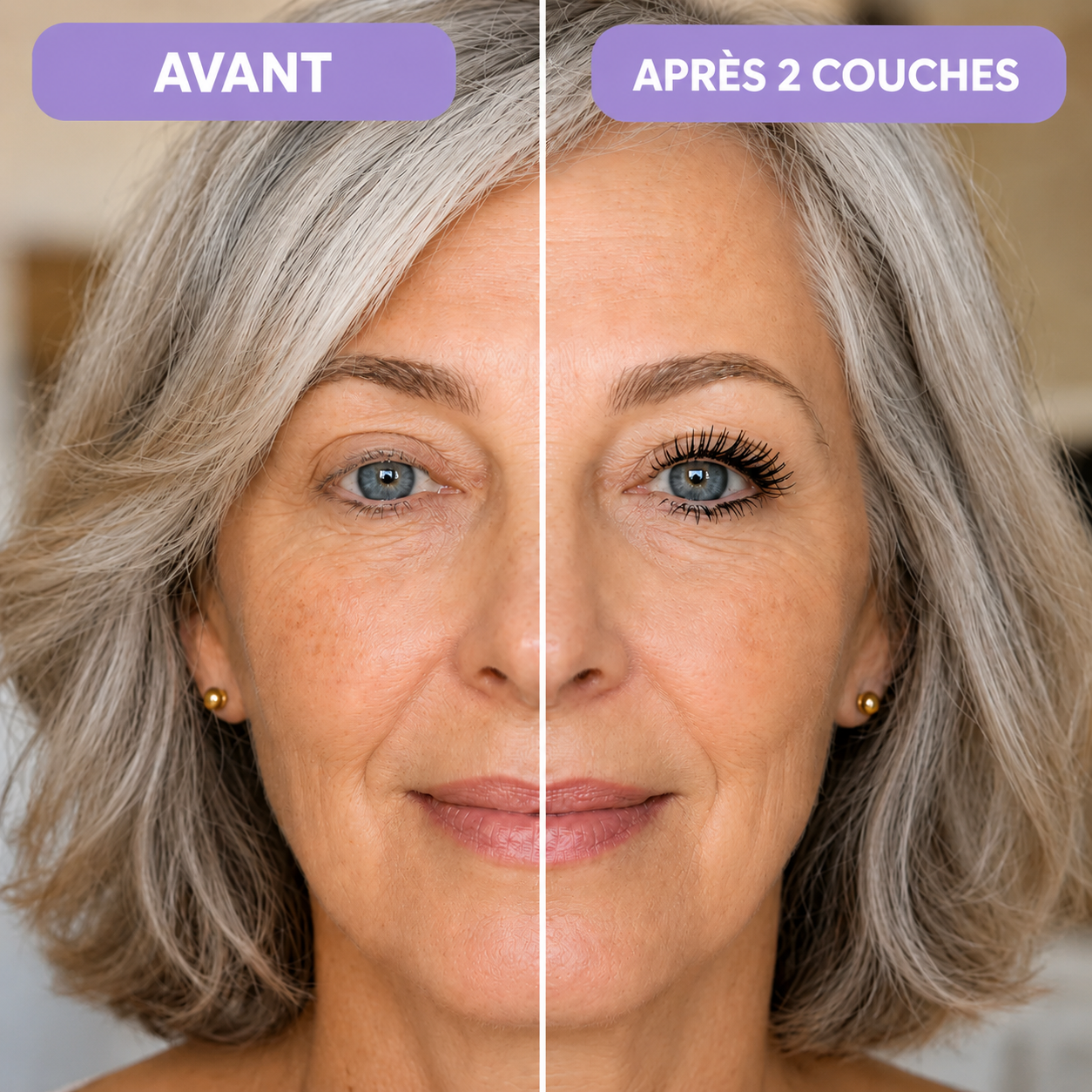 Avant / après démaquillage